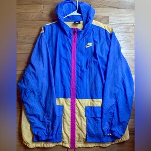 Nike Icon Clash Retro Windbreaker Womens Plus Sz 3XL Full Zip Jacket Periwinkle
